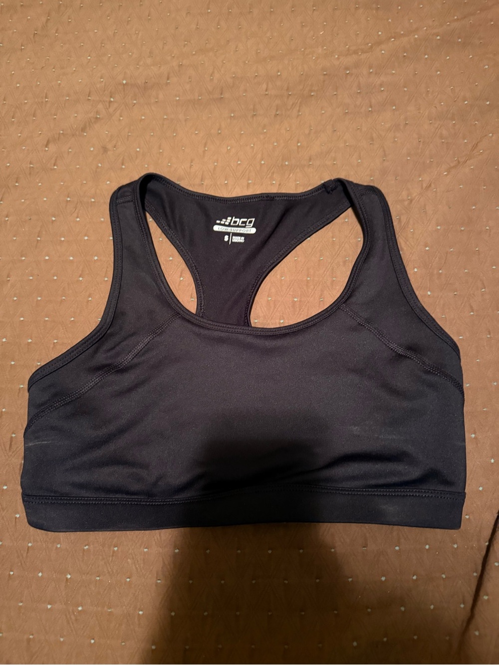 bcg Black Racerback Performance Sports Bra